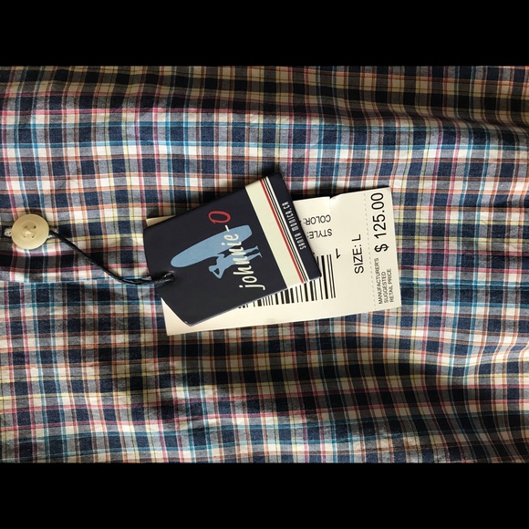 Johnnie O Wayne Long Sleeve Button Up Large NWT - Picture 5 of 5